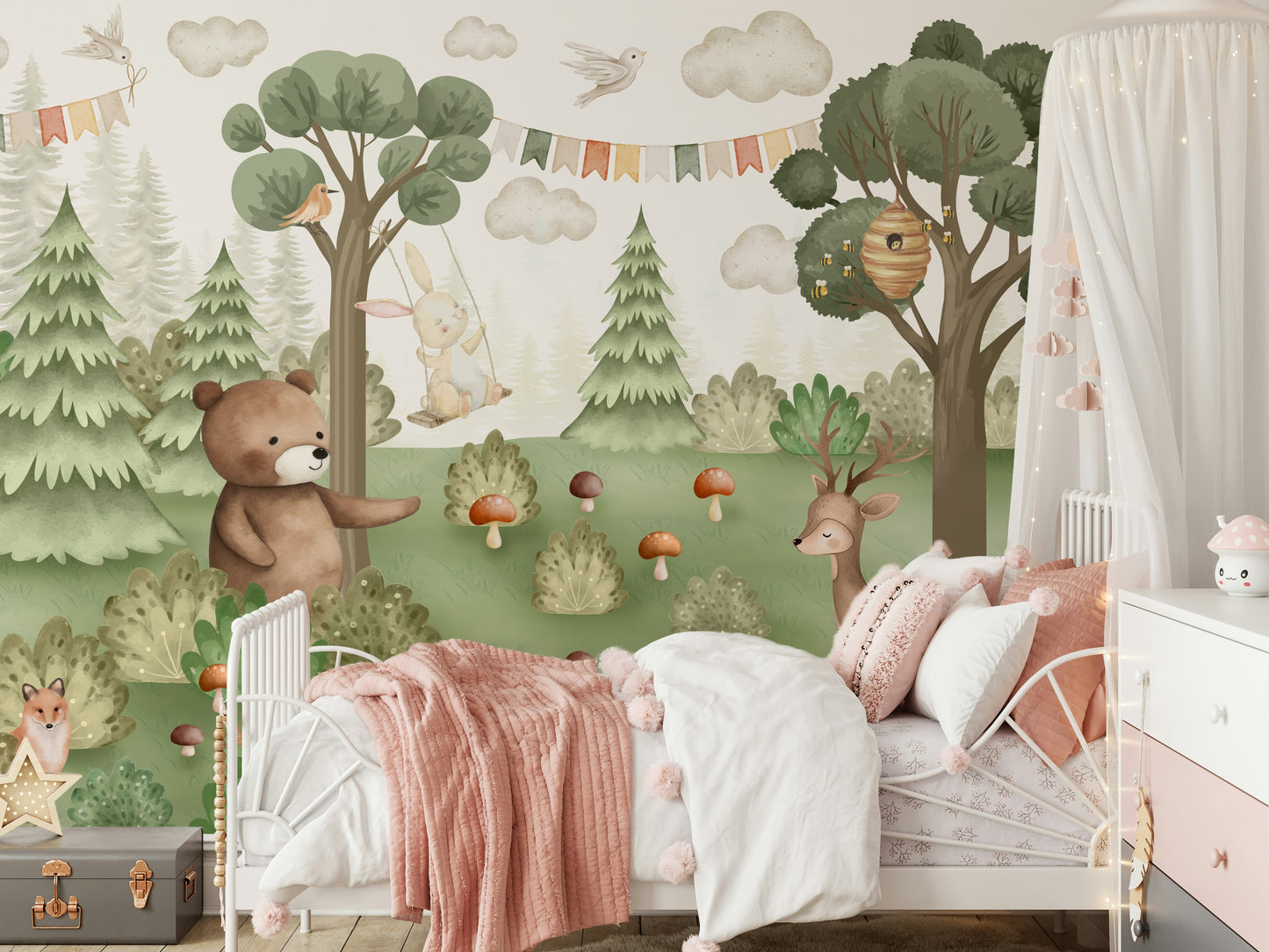 Forest Friends Mural Wall Mural