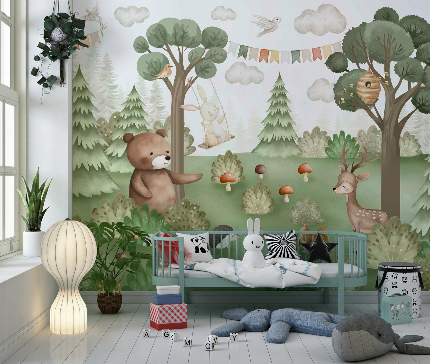 Forest Friends Mural Wall Mural