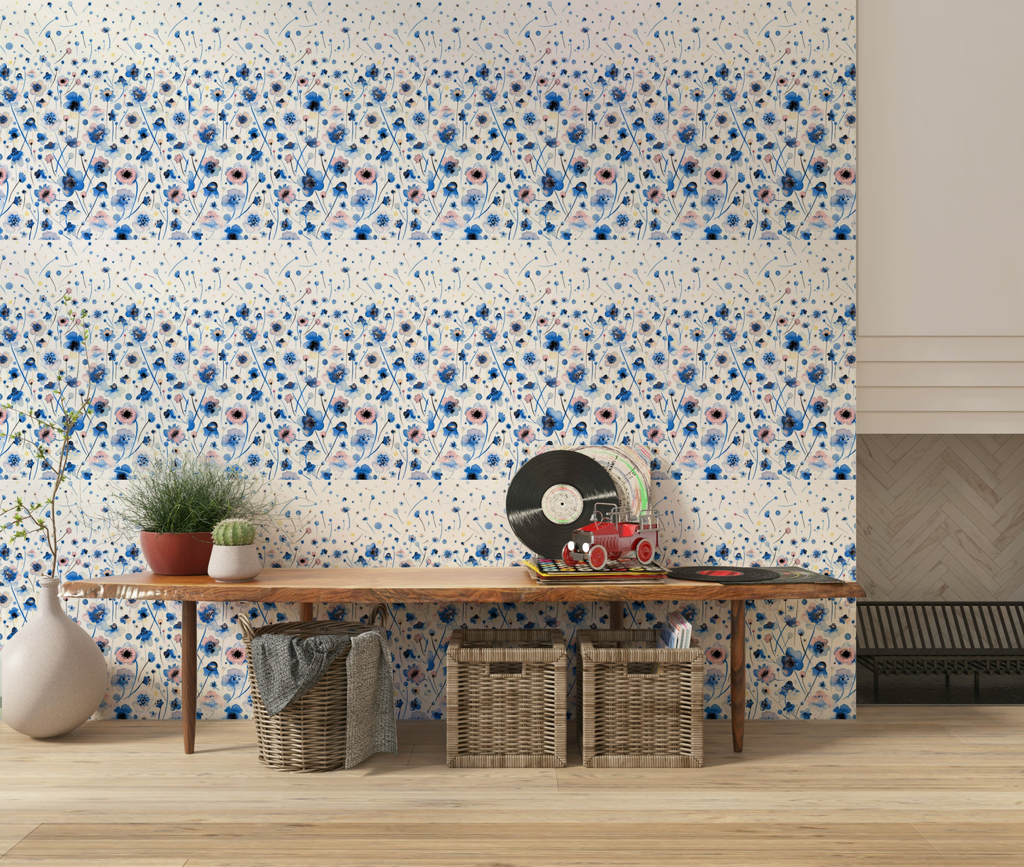 Indigo Bloom Wallpaper⁠