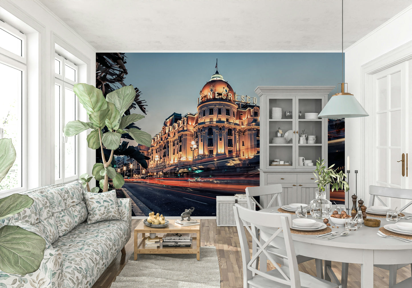 Azure Riviera Nights Wall Mural