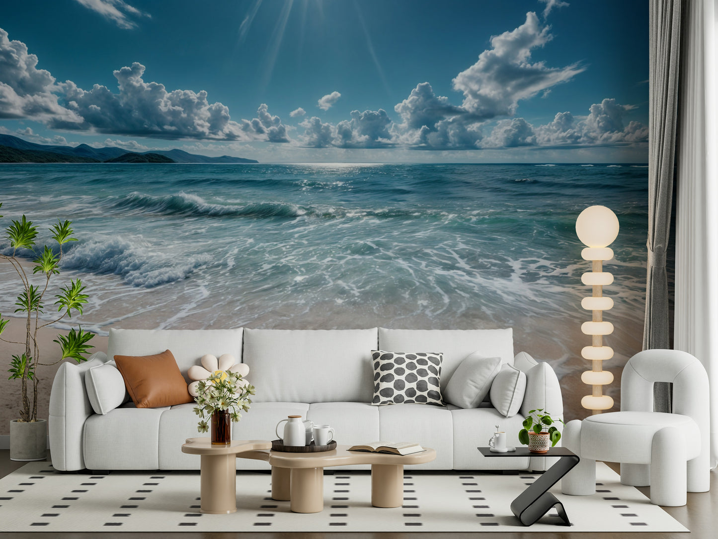 Azure Horizons Wall Mural