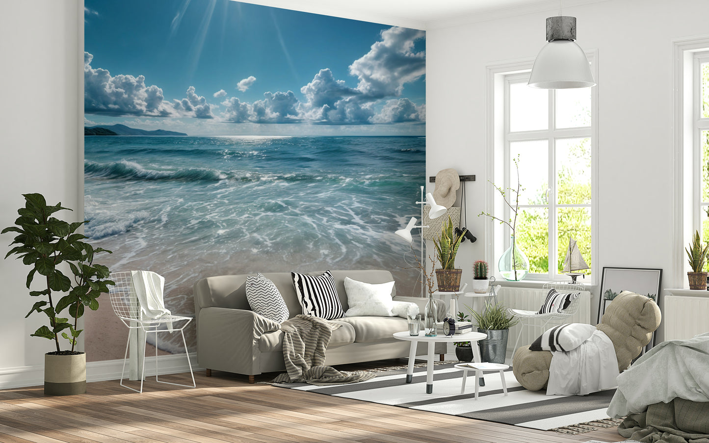 Azure Horizons Wall Mural