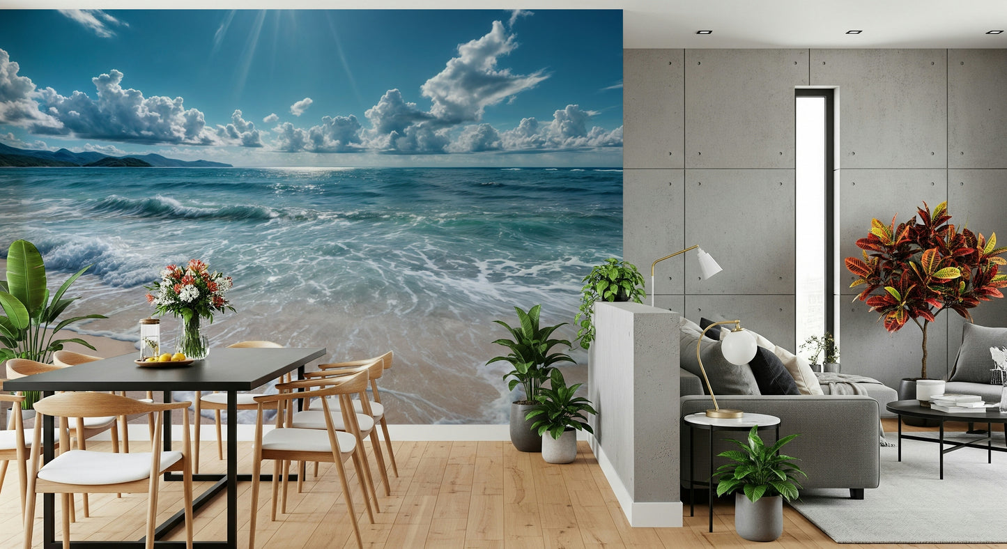 Azure Horizons Wall Mural