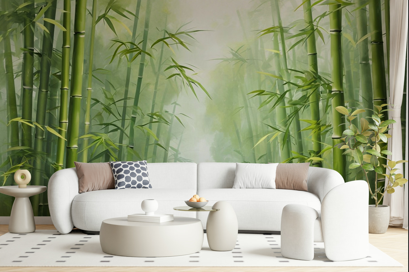 Zen Bamboo Forest Wall Mural