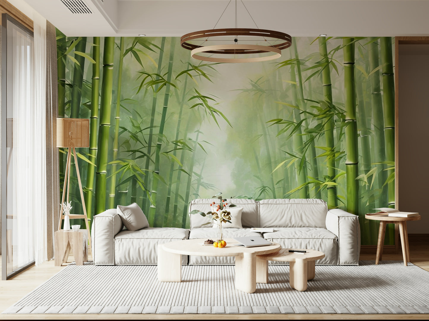 Zen Bamboo Forest Wall Mural