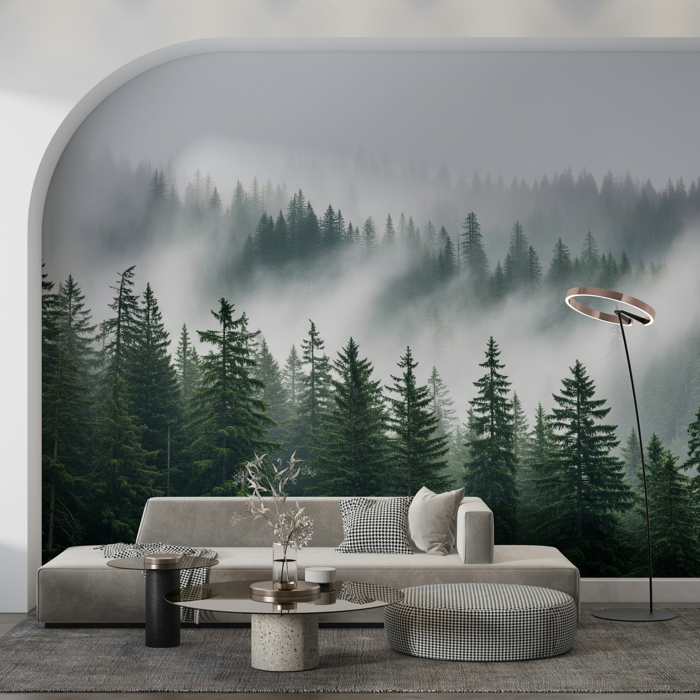 Woodland Haze Wall Mural