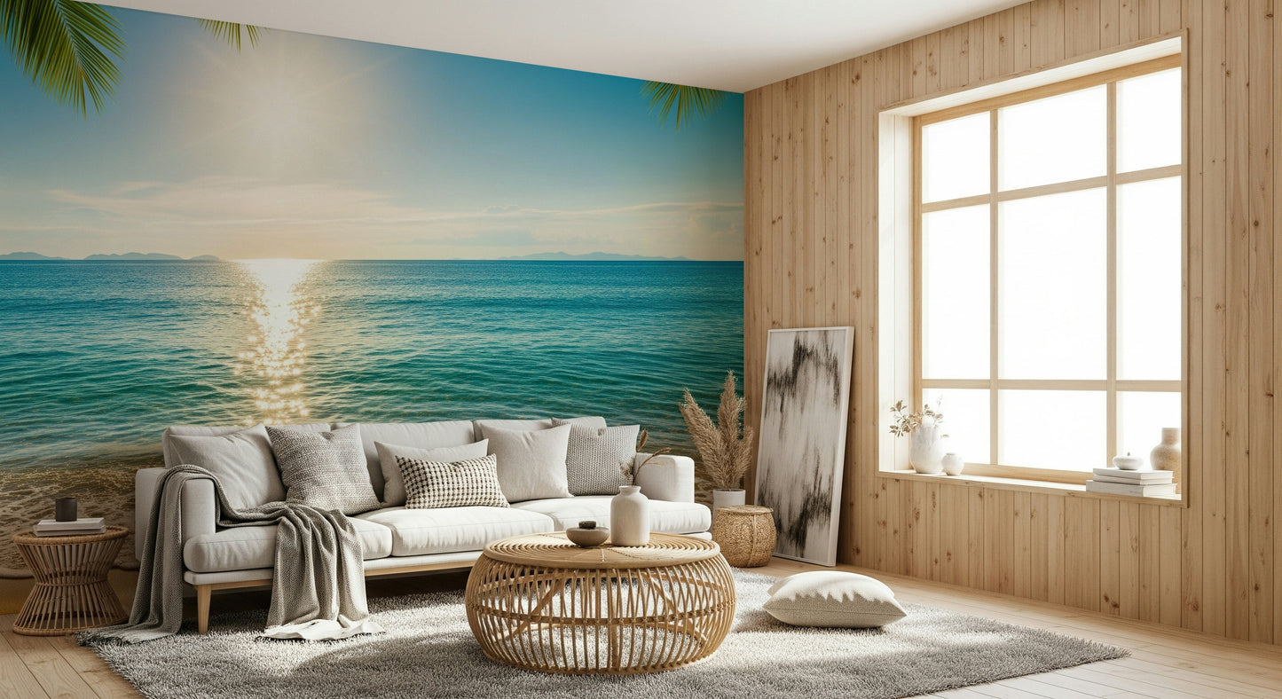 Sunny coastal Calm Wall Mural