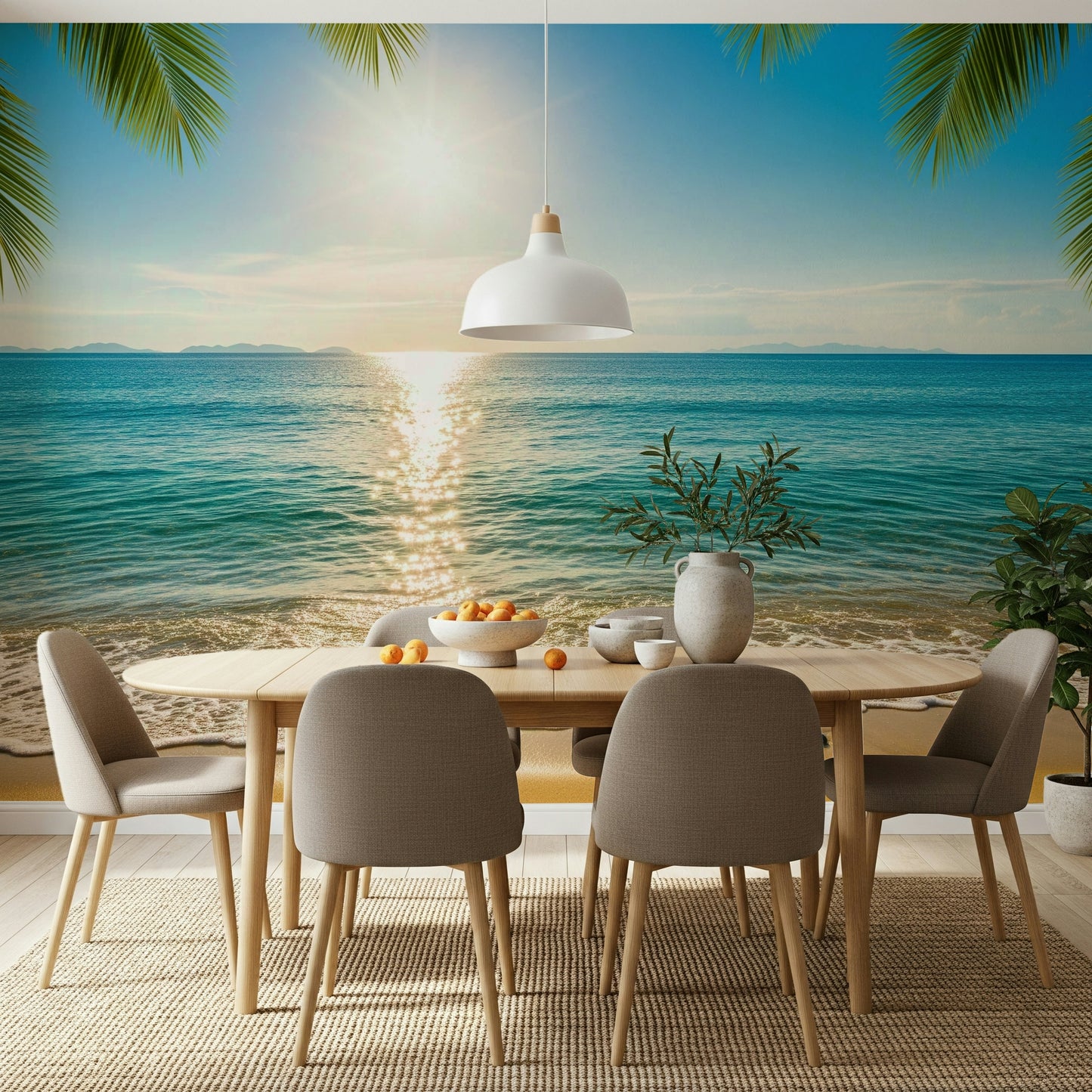 Sunny coastal Calm Wall Mural
