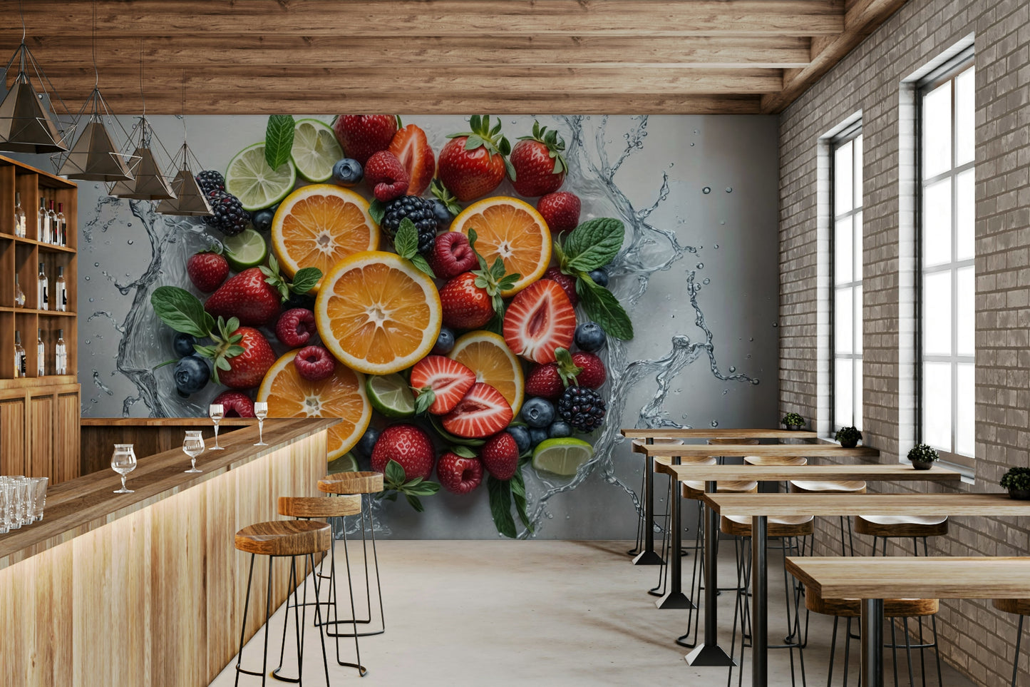 Fresh Splash Wall Mural