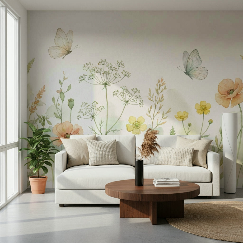 Meadow Whispers Wall Mural
