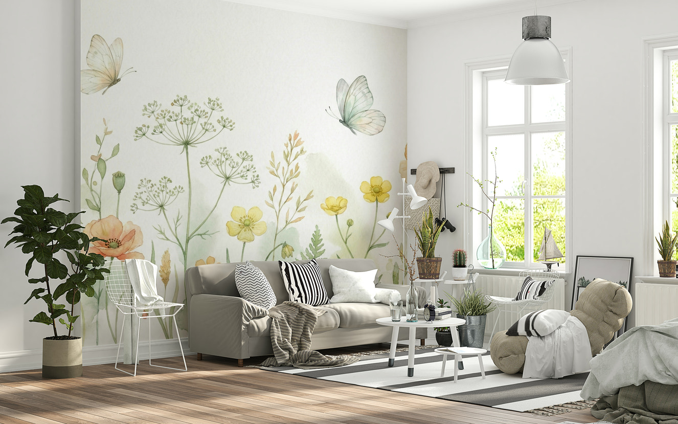 Meadow Whispers Wall Mural