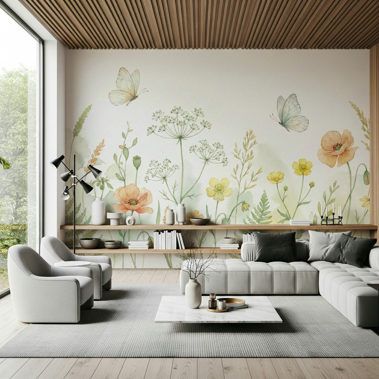 Meadow Whispers Wall Mural