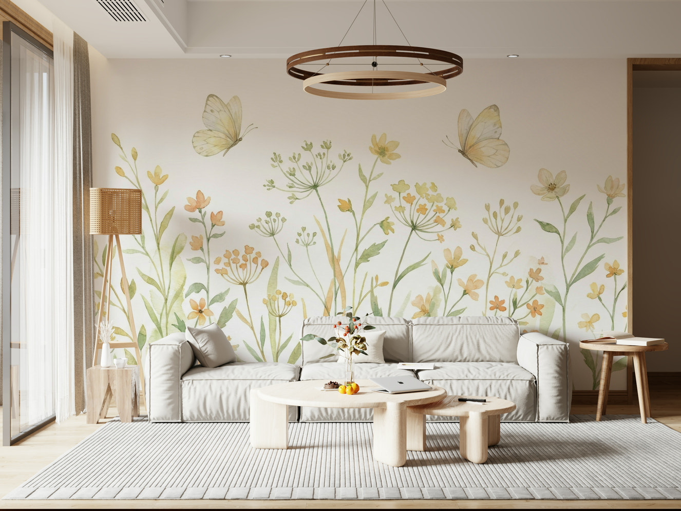 Butterfly Meadow Wall Mural