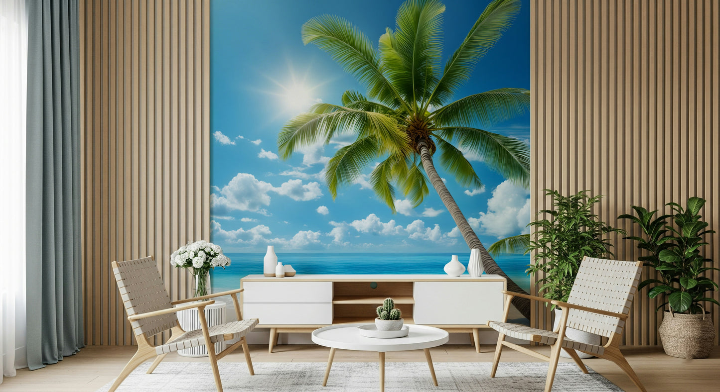 Serene Tranquil Beach Wall Mural