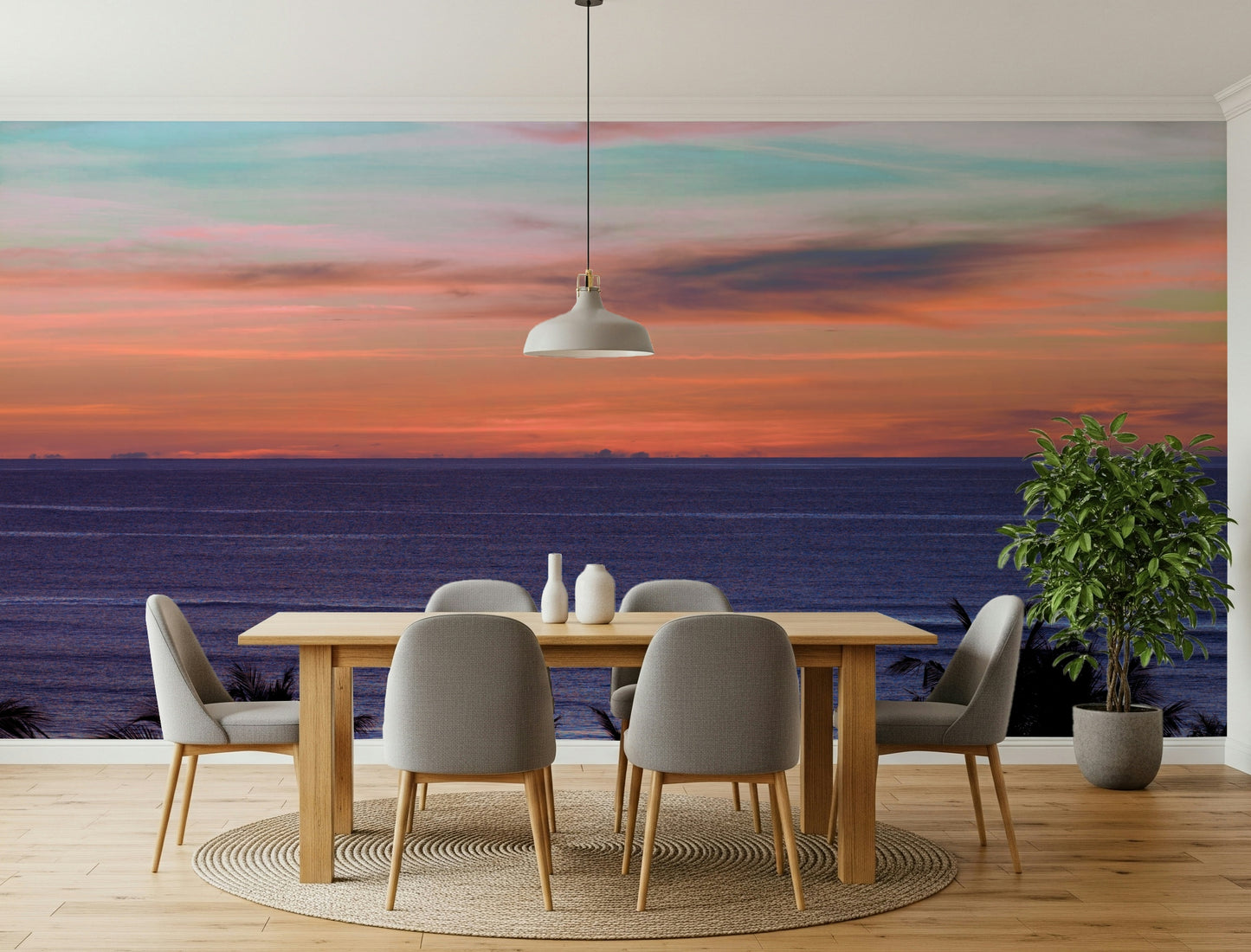 Beach Sunset Wall Mural