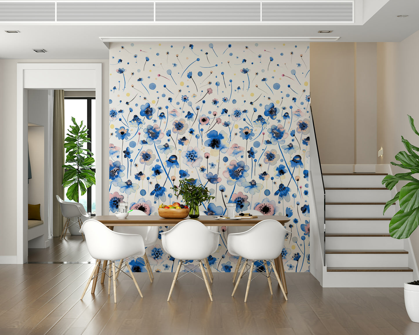Bluebell Blush Wall Mural