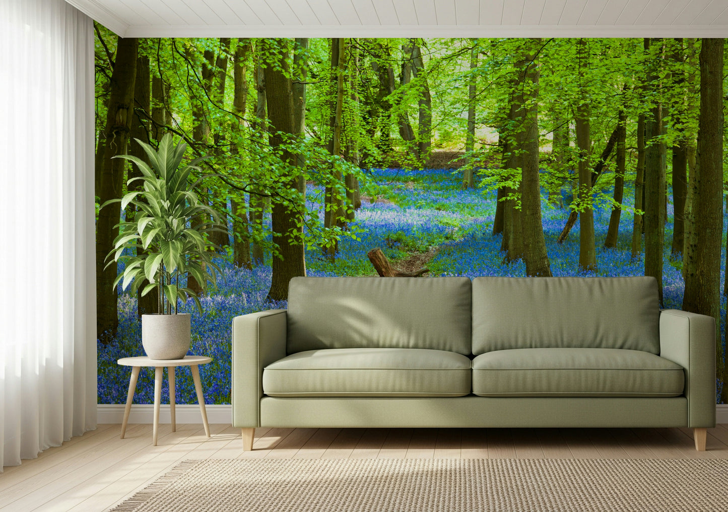 Azure Pathway Wall Mural