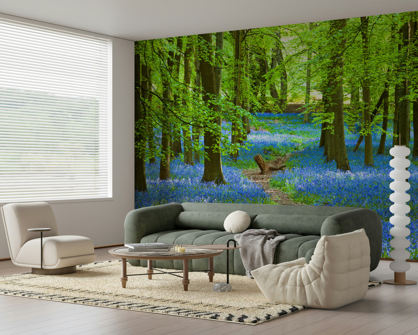 Azure Pathway Wall Mural