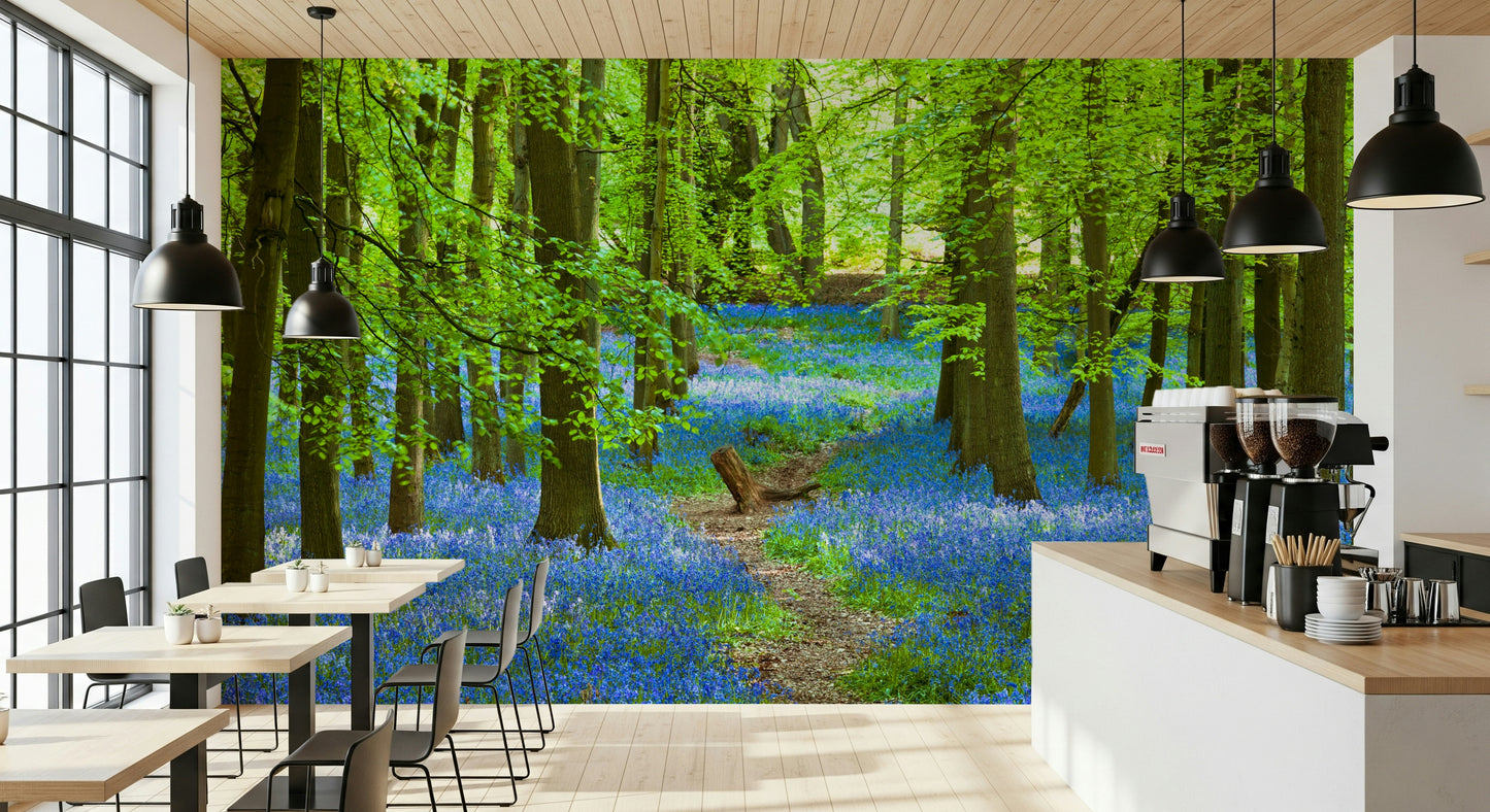 Azure Pathway Wall Mural