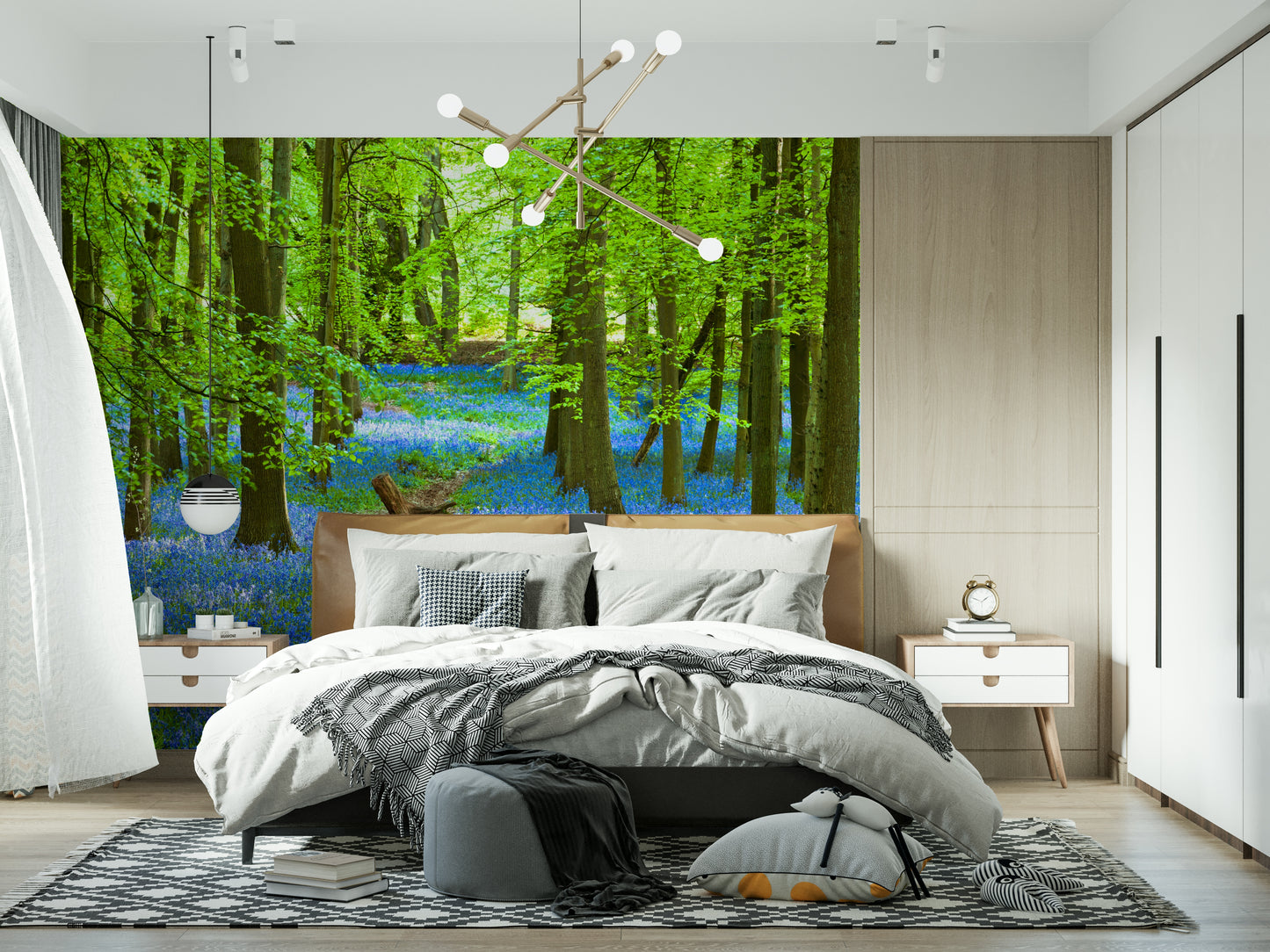 Azure Pathway Wall Mural