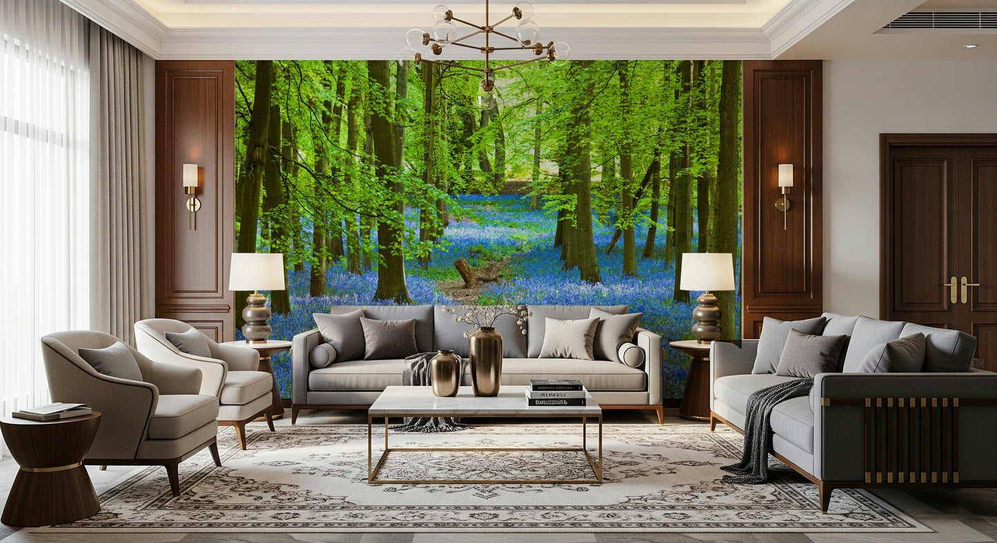 Azure Pathway Wall Mural
