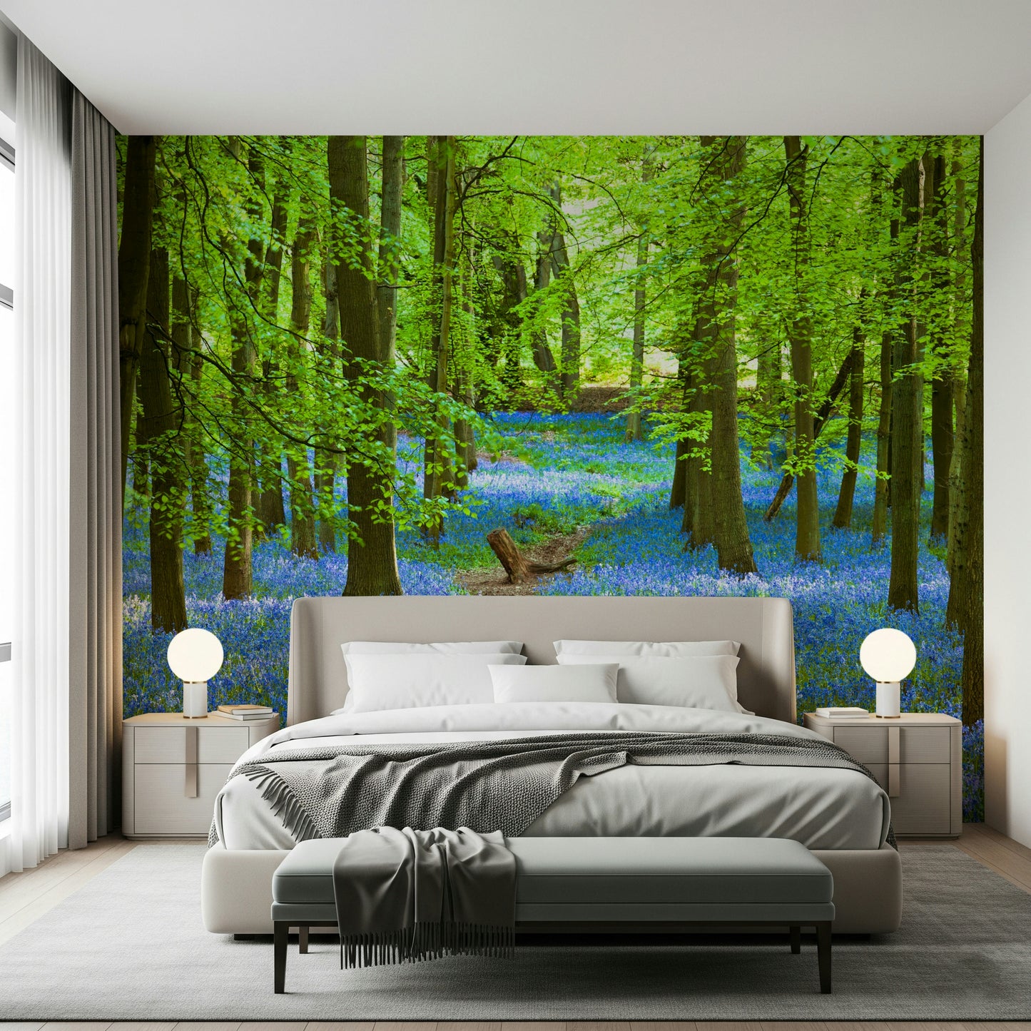 Azure Pathway Wall Mural