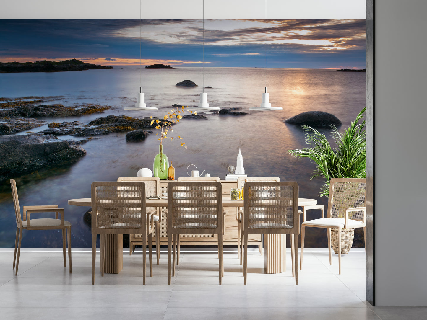 Beach Twilight Wall Mural