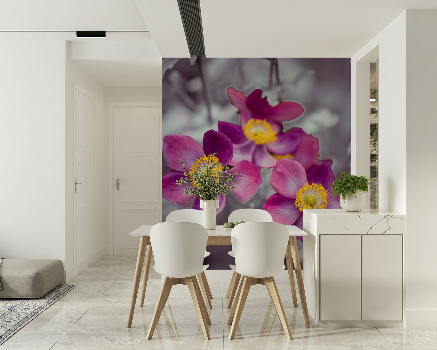 Anemone Flowers Wall Mural