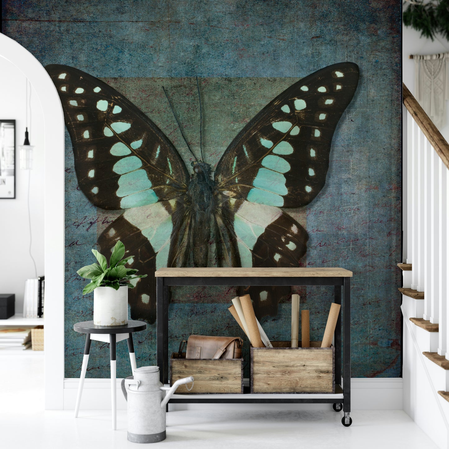 Whispering Butterfly Aura Wall Mural