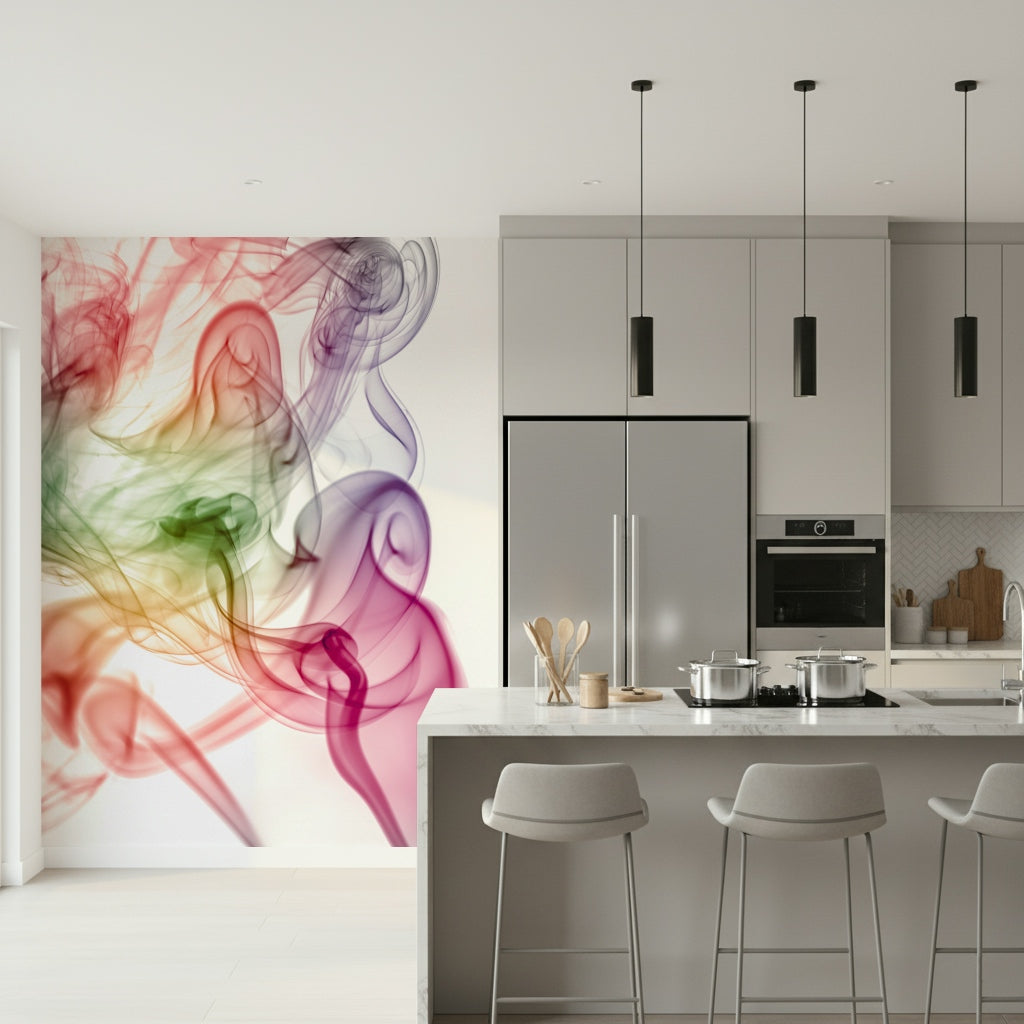 Smoke Art Wall Mural