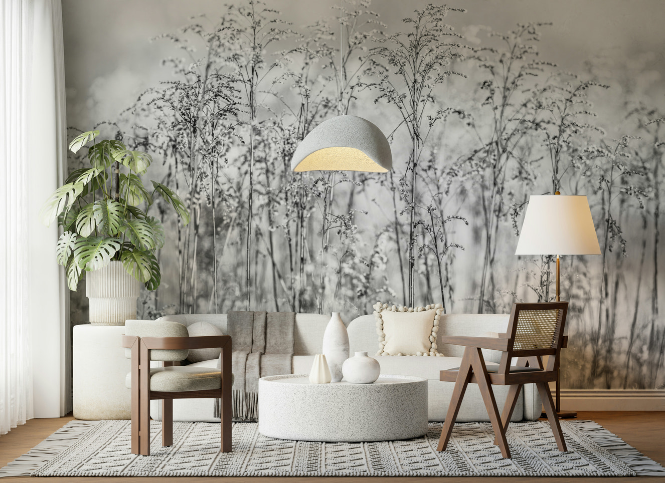 Whispering Weeds Wall Mural