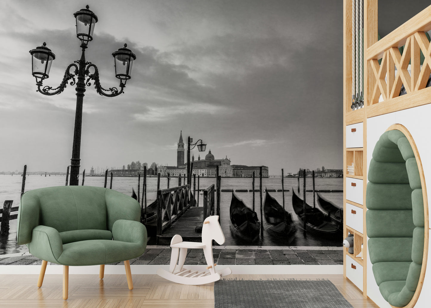 Lagoon Lights Wall Mural