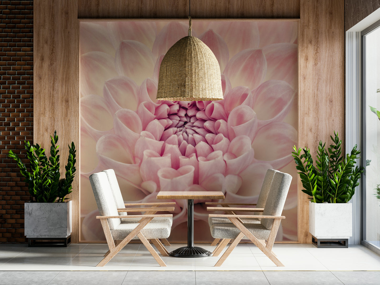 Blush Bloom Wall Mural