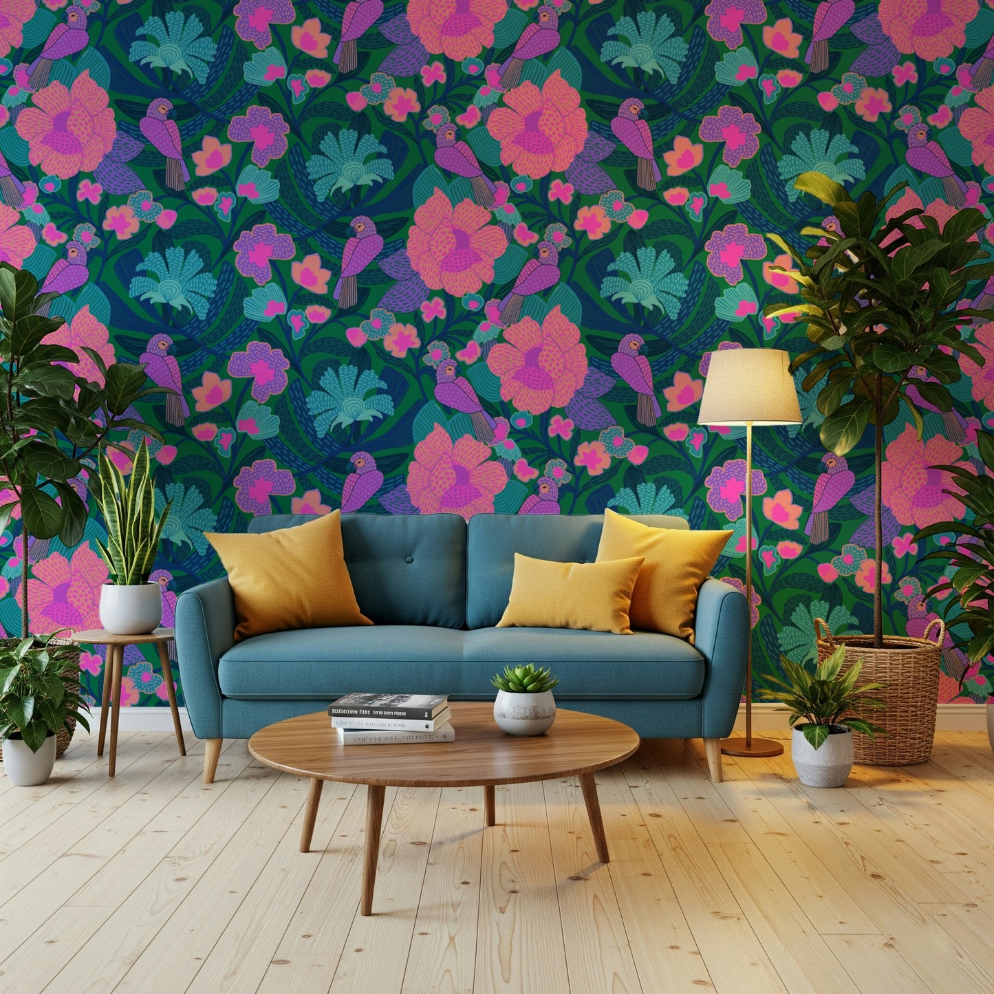 Parrot Bloom Wallpaper⁠