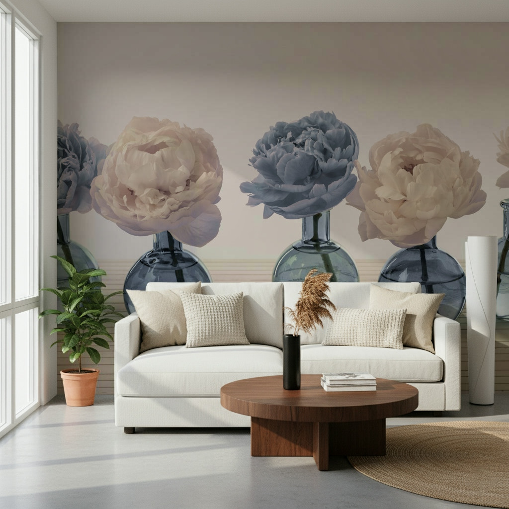 Floral Vases Wall Mural