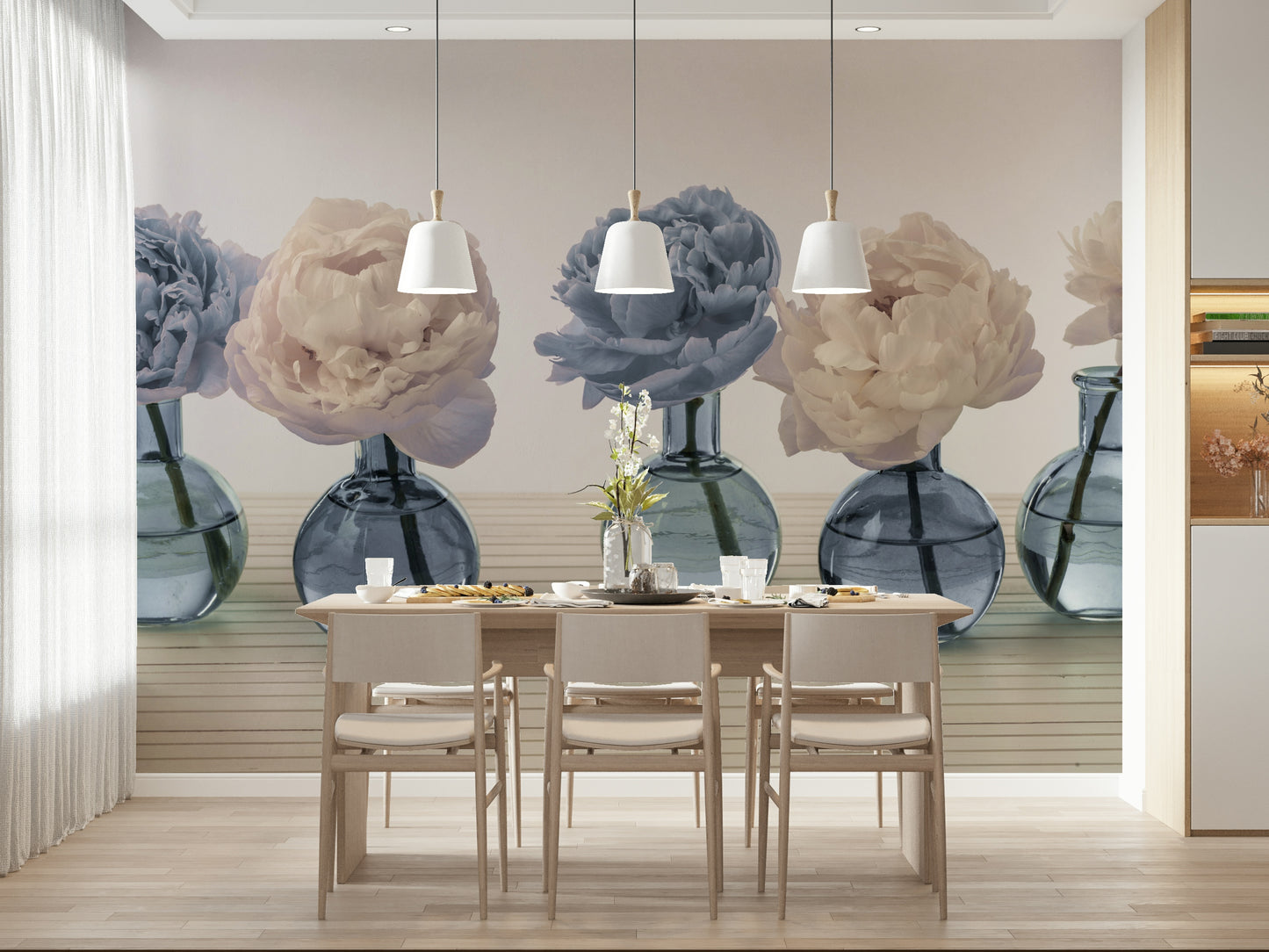 Floral Vases Wall Mural