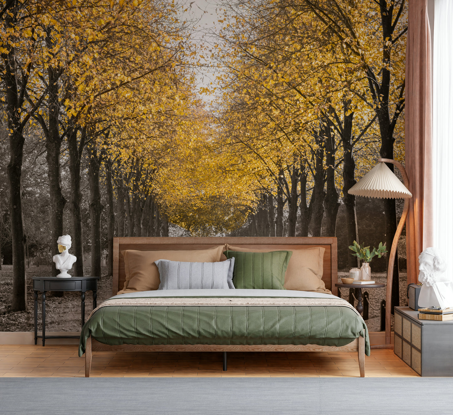 White Gold Wall Mural