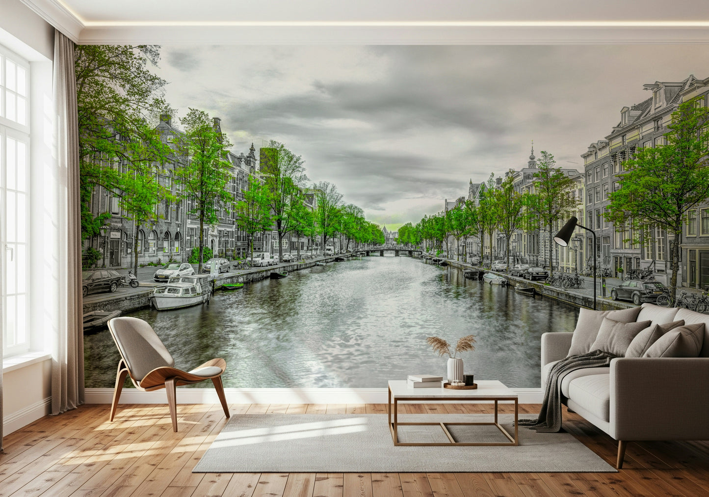 Amsterdam Canal Serenity Wall Mural