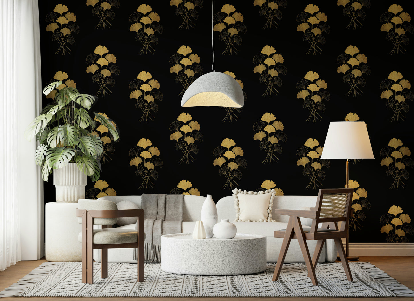 Ginkgo Luxury Gold Wall Mural