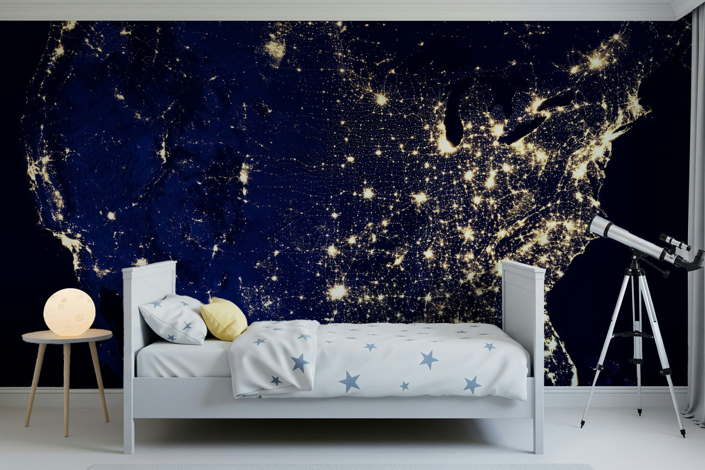 City Lights USA Wall Mural