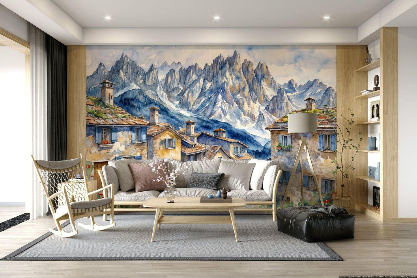 Alpine Village Dream Wall Mural