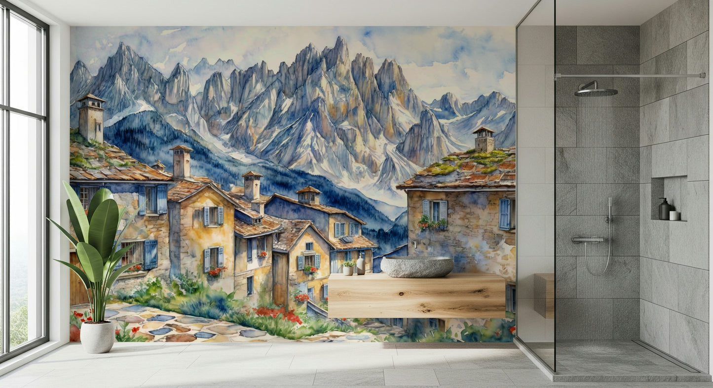 Alpine Village Dream Wall Mural