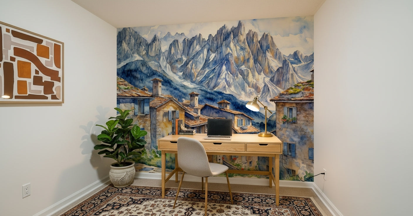 Alpine Village Dream Wall Mural