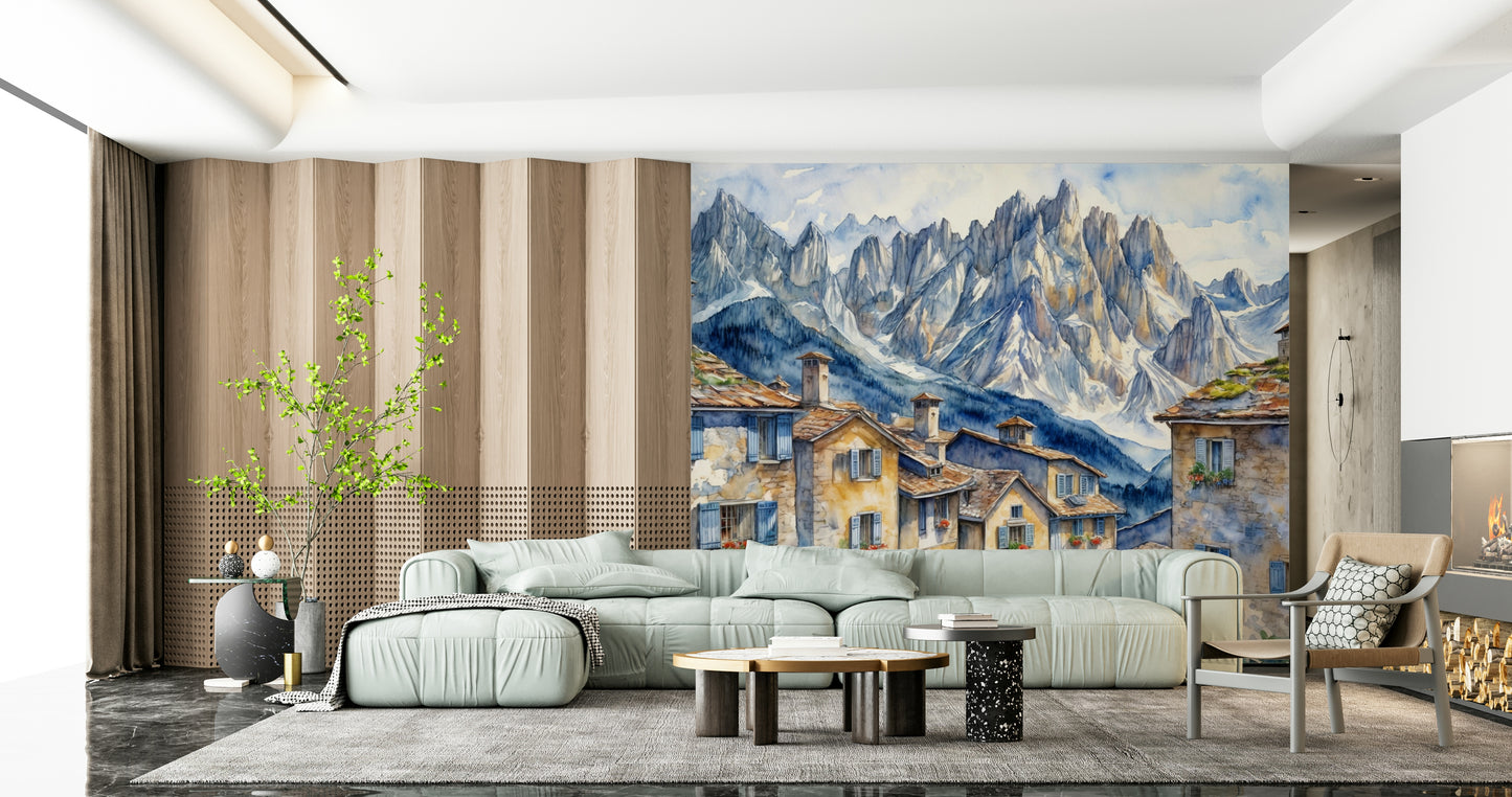 Alpine Village Dream Wall Mural