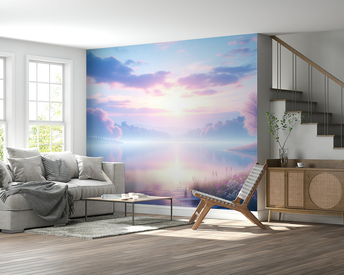 Bloom by the Lake Wall Mural