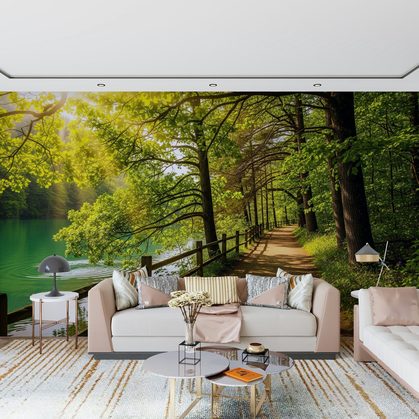 Lake Path Serenity Wall Mural