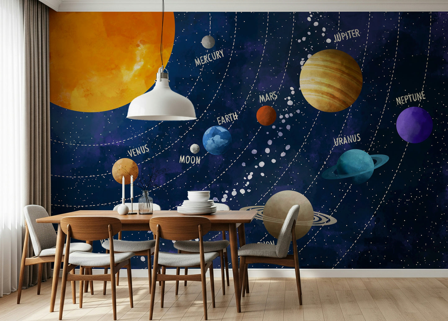 Solar System Adventure Wall Mural