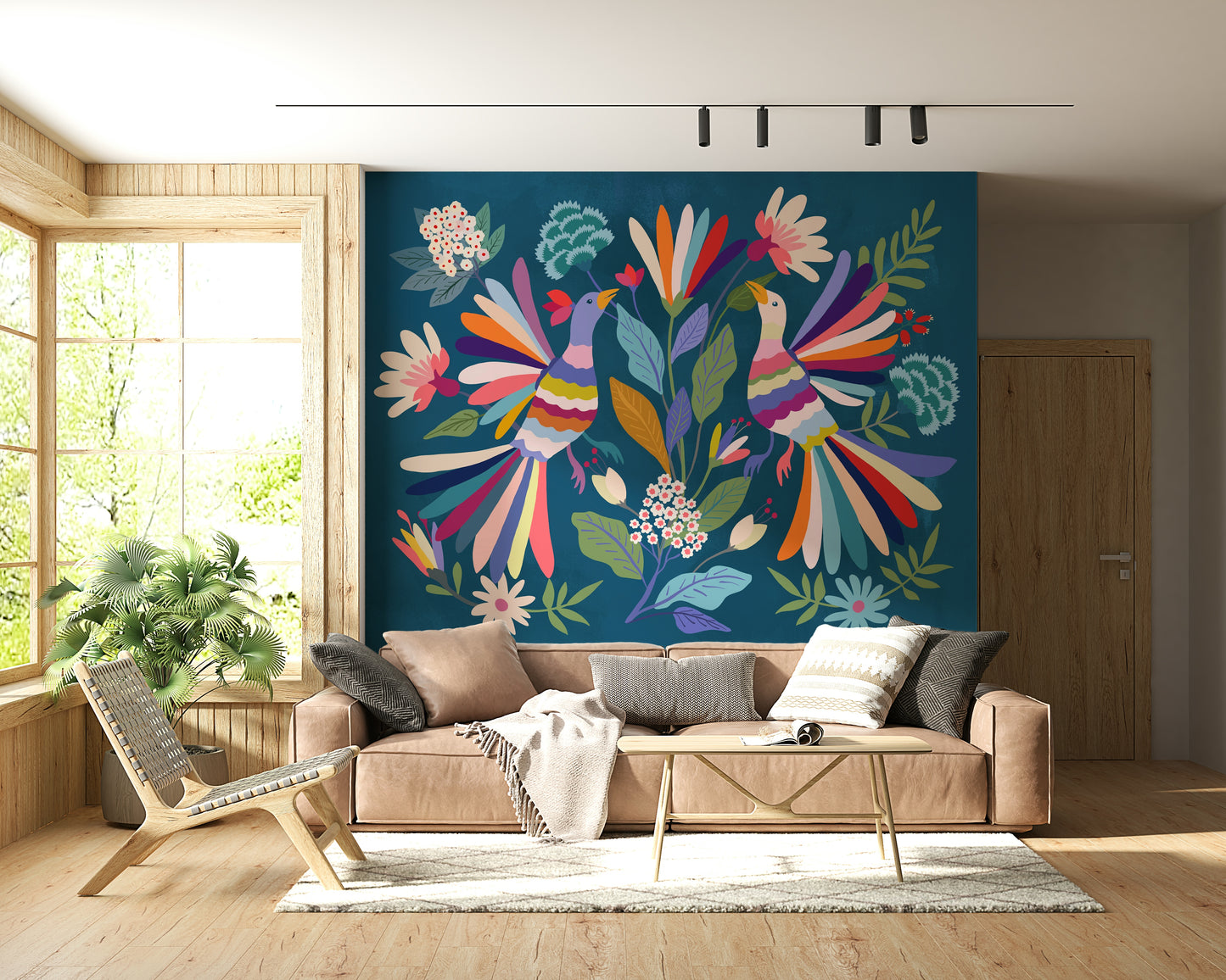 Love Birds Wall Mural