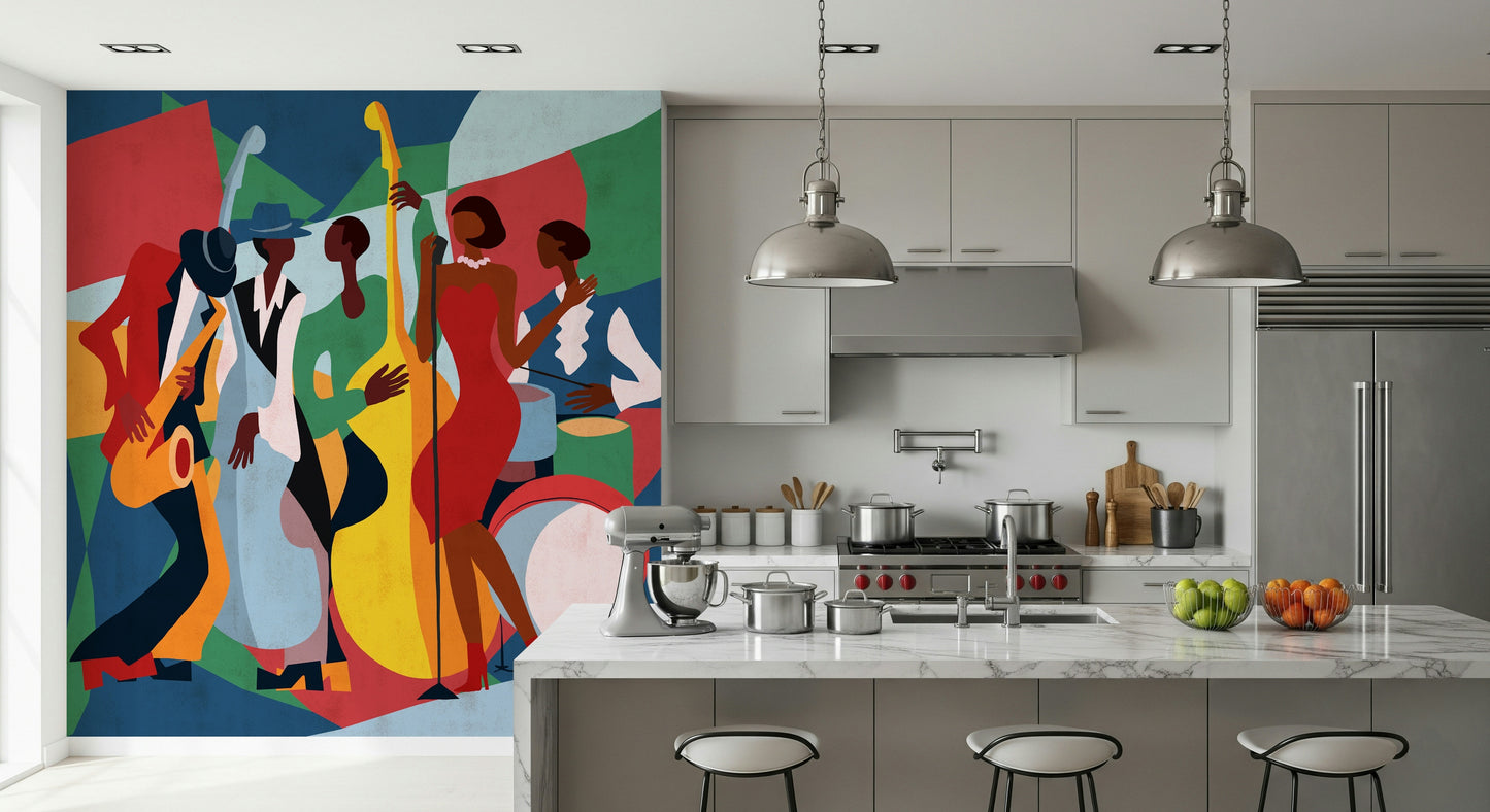 Jazz Ensemble Wall Mural