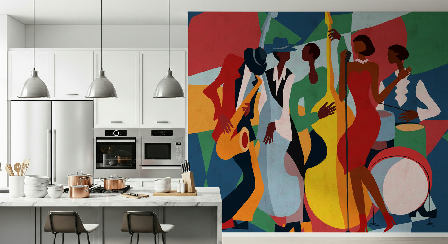 Jazz Ensemble Wall Mural